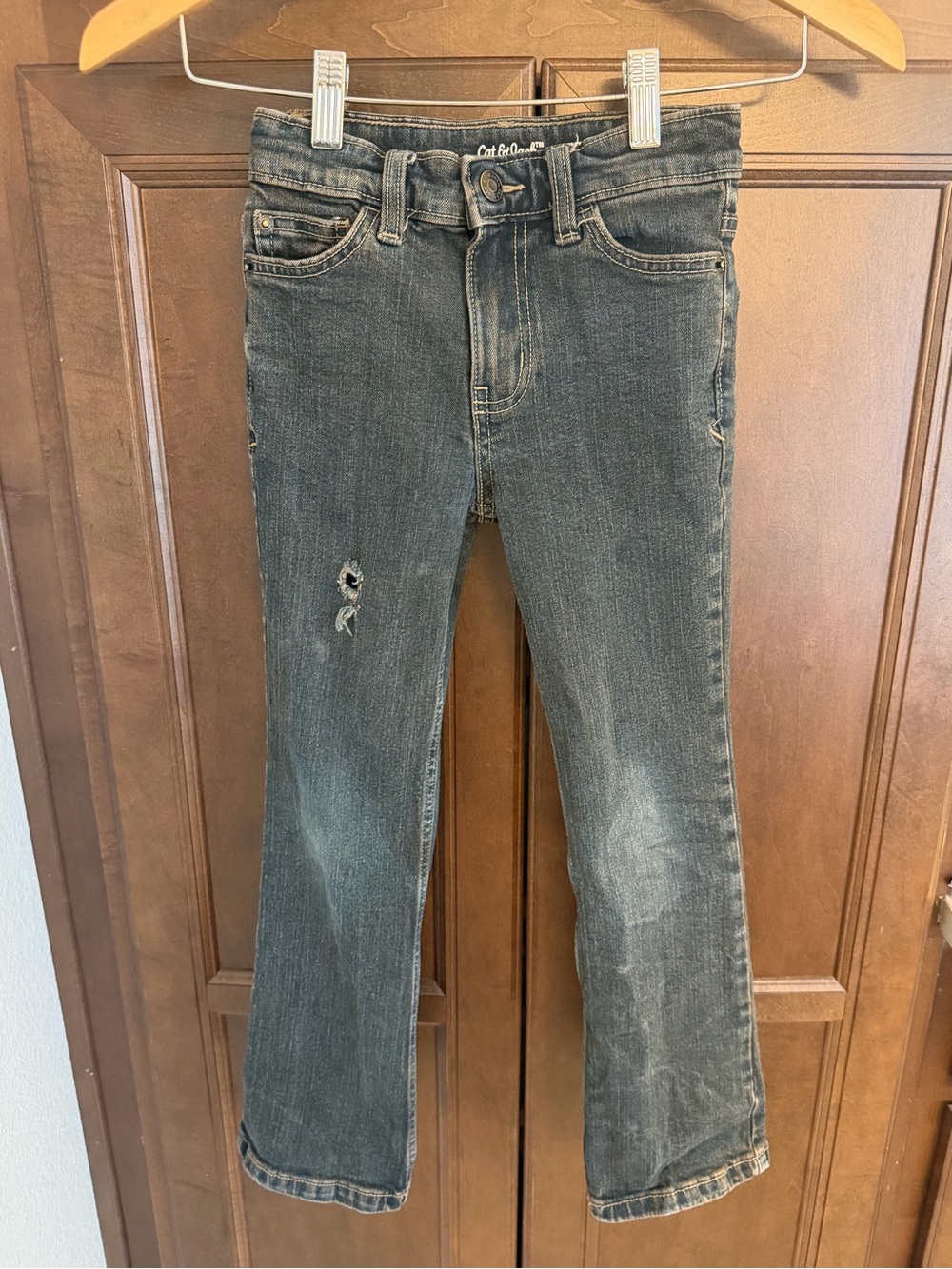 Cat & Jack Boys's Faded Black Bootcut Jeans